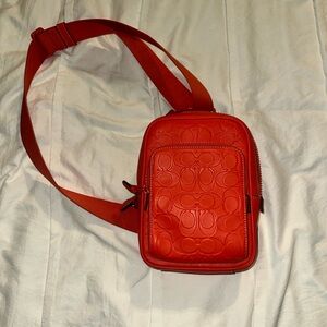 Coach Red sling bag